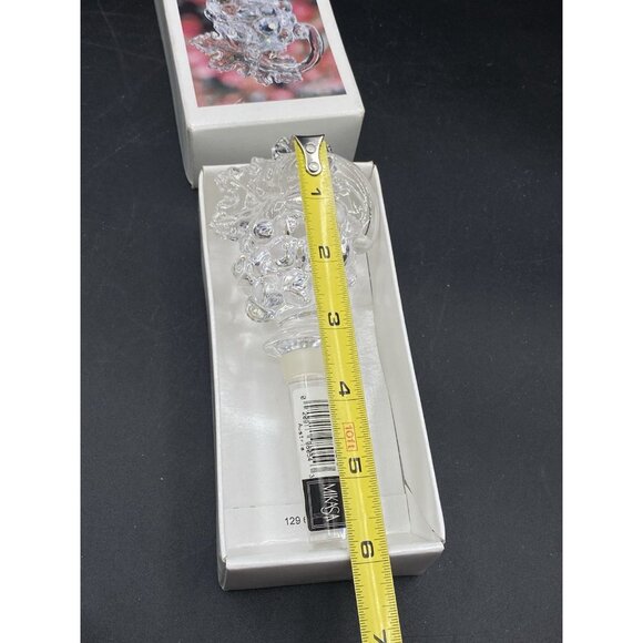 Mikasa Wine Bottle Stopper Austrian Lead Crystal Fruit Collection Grapes Leaves - Picture 9 of 10